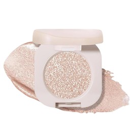 Moonlight Colour Monochrome Glitter Eyeshadow, Single Shimmer Palette, Hypoallergenic for Sensitive Eyes, Long-Lasting & Waterproof Eyeshadow, Suitable for Daily, Party & Professional Use