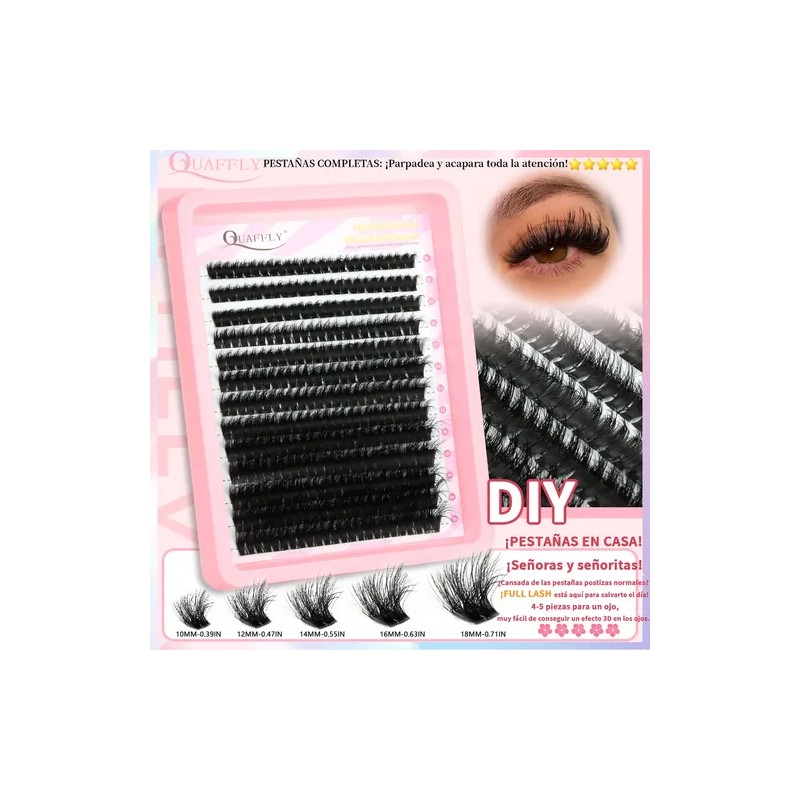 Kit De Extensión De Pestañas De 4 Cajas, 832 Pcs