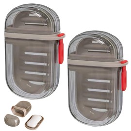 2pcs Travel Soap Case, Atravel Soap Containera, Soap Box Suitable for Bathroom Shower, Gym, Efficient Drainage and Leak-Proof Seal to Ensure Soap Stays Dry