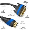 HDMI DVI adapter cable with A.I.S. signal interference protection –