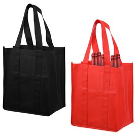Classicseali 2 portabottiglie, 6 bottiglie, borsa per bottiglie, contenitore per bottiglie, borsa riutilizzabile per conservare e trasportare vino champagne (31 x 25 x 18 cm)