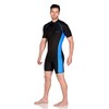 EcoStinger Men's One Piece Sunsuit Short Sleeves Swimsuit UV Protective