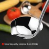 Hvanam Kitchen Soup Ladle 304 Stainless Steel Punch Metal Luminous