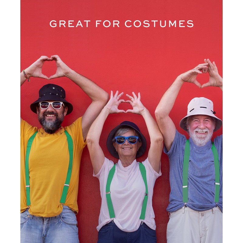 Man of Men Green Suspenders for Men