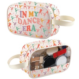 Dance Recital Gift Ballet Dance Clear Makeup Bag Dancing Lover Gift Teacher Dancer Travel Toiletry Bag Organizer Pouch Cosmetic Bag (dance tm)