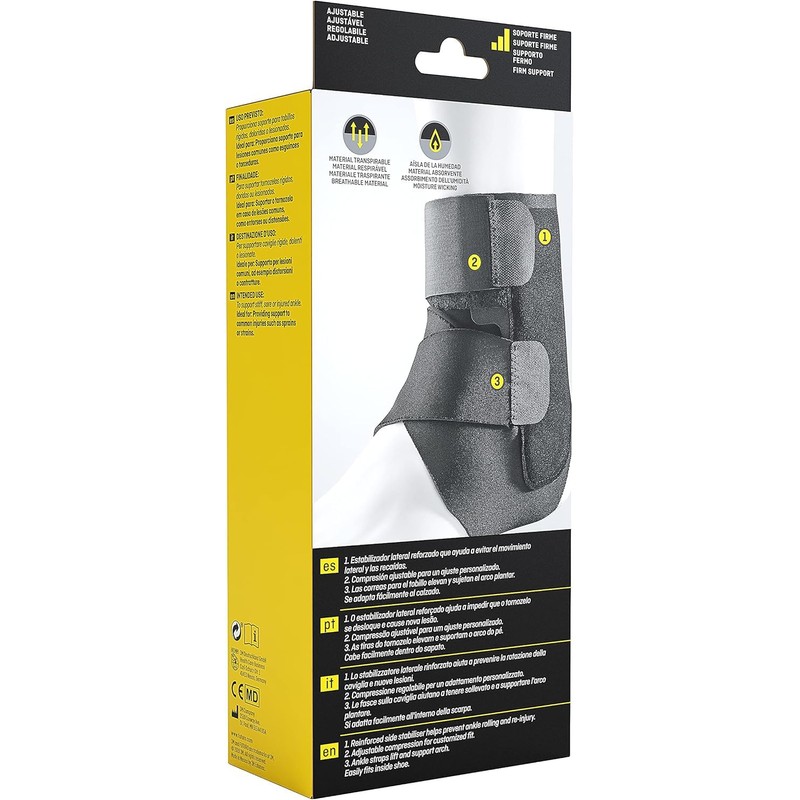 FUTURO Performance Ankle Stabilizer, Adjustable, Black (20.3 - 25.4 cm)