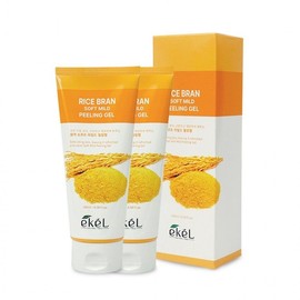 Ikel Ekel Rice Bran Soft Mild Peeling Gel 180ml-2 Pieces Scrub Facial Exfoliation Exfoliator / 이켈 쌀겨 소프트 마일드 필링젤 180ml-2개 스크럽 얼굴각질제거 각질제거제