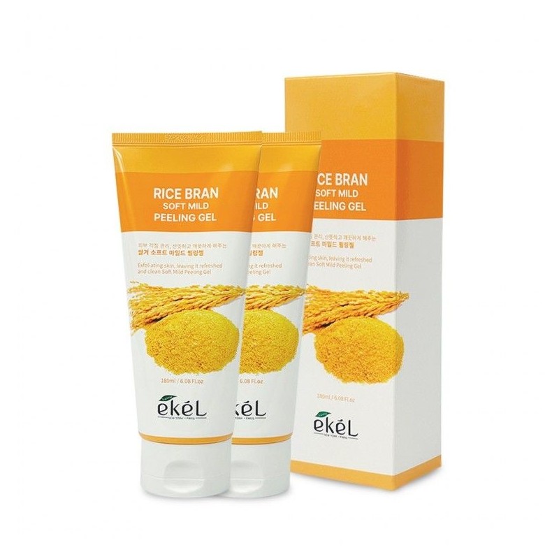 Ikel Ekel Rice Bran Soft Mild Peeling Gel 180ml-2 Pieces