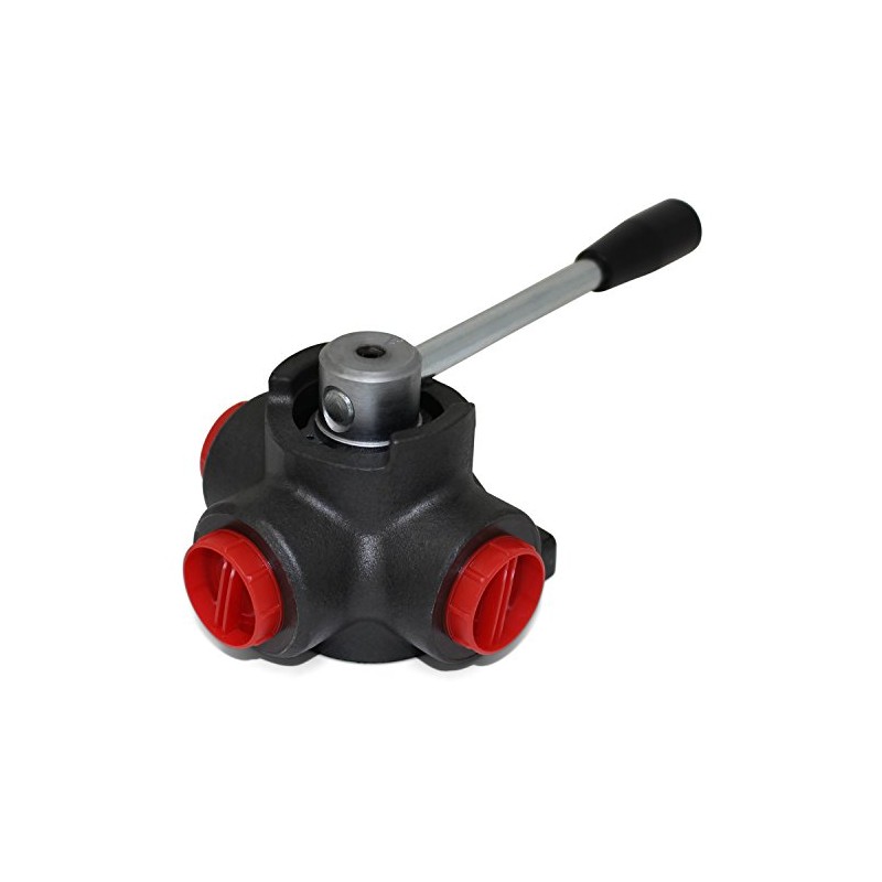 Hydraulic Rotary Diverter Valve, 3 Way, Closed Center, 32 GPM,