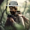 MsTeco Beekeeper Hat with Veil, Mosquito Protection Hat Mosquito Net