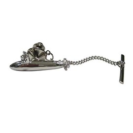 Kiola Designs Silver Toned Naval Navy Submarine Tie Tack