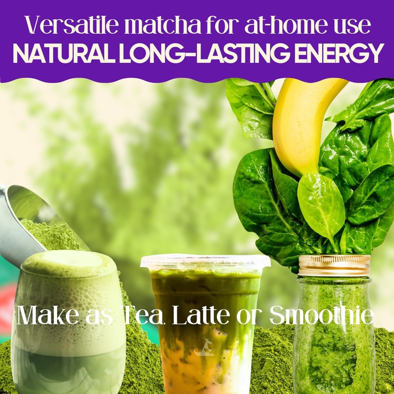 Mushroom Matcha 150g (25 servings, 70mg Caffeine, Zero Sugar) with