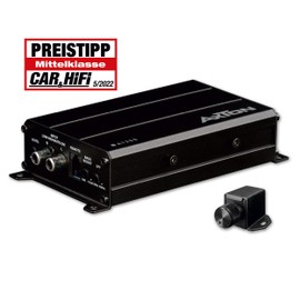 AXTON A1250 - Ultra Compact Digital Mono Amplifier for Cars and Motorhomes, Mini 1 Channel Bass Power Amplifier with High Level Input, Class D Amp, 2 Ohm Stable, 1 x 150 Watt