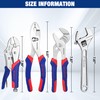 WORKPRO Pliers Set 4-piece Locking Plier Slip-joint Plier Groove Joint