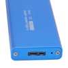 MSATA to USB3.0 Enclosure Adapter Case 6Gbps Blue MSATA SSD