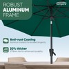 Tempera 10ft Patio Market Outdoor Table Umbrella with Push Button