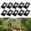 Metal Base Clips, 10Pcs Base Clips Hook Fixings Attaches Aluminium