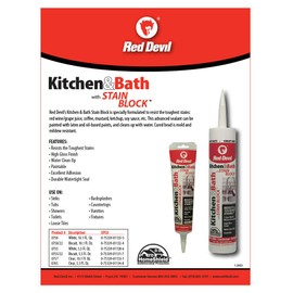 IRIS USA 0750 Kitchen & Bath Stain Block Sealant, 1-Pack, White