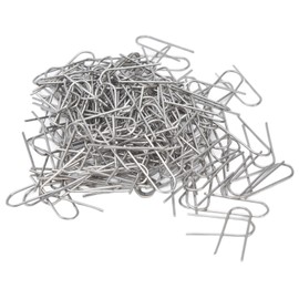 200 Pcs Wire Jump Rings Nickel Chromium Alloy U Shaped Ring Hook for Pendants Ceramic Jewelry Glass Melting