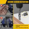 Spring-loaded Screw Holder Bit, Anti-drop Screwdriver Bit, Single-Hand Operation Bit