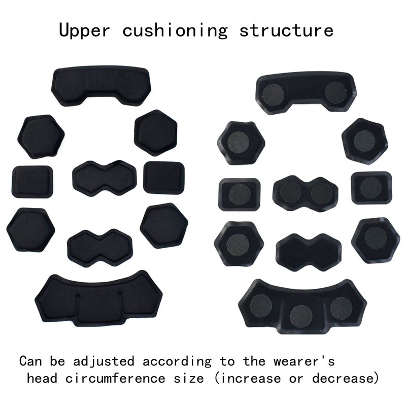 Tactical Fast Helmet Pads Set Military Memory Foam Pad Protective