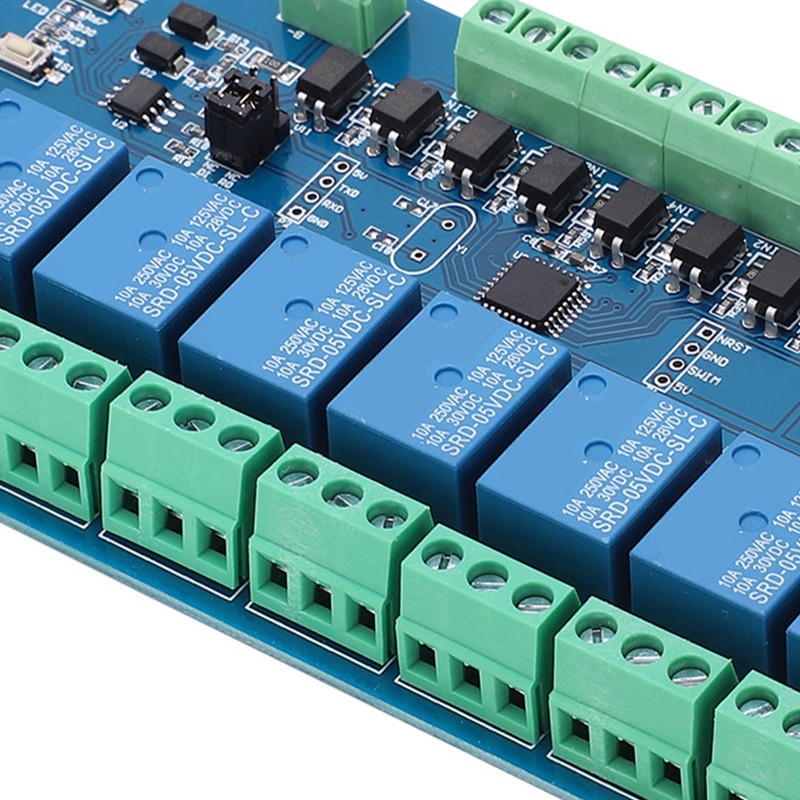 Relay Module 8 Channel Optocoupler Input Signal Detection Electronic Component