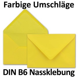 Neuser FarbenFroh 80 g/m² B6 envelopes, 175 x 125 mm, wet sealing