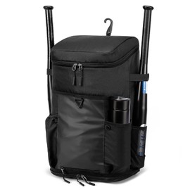 TUGUAN Baseball Backpack for Adults Sports Exercise Training Softball Soccer Coach Baseball Bat Equipment Backpack Bags Shoe Compartment with Hook for Helmet