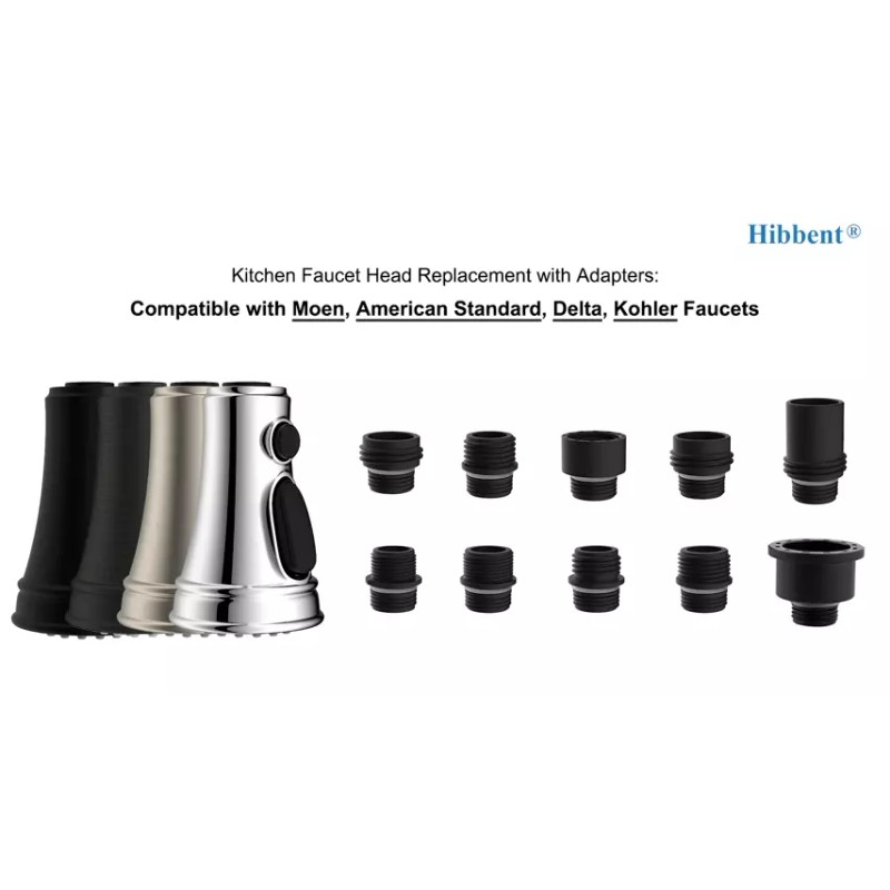 BBENT Kitchen Faucet Head Replacement,Fo - Brushed Nickel