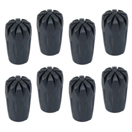 sharprepublic 8pcs Rubber Trekking Pole Cap Tip Protector Replacement for Climbing Skiing Hiking