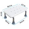 Aliseniors Step Stool for Adults with Non-Skid Platform and Rubber