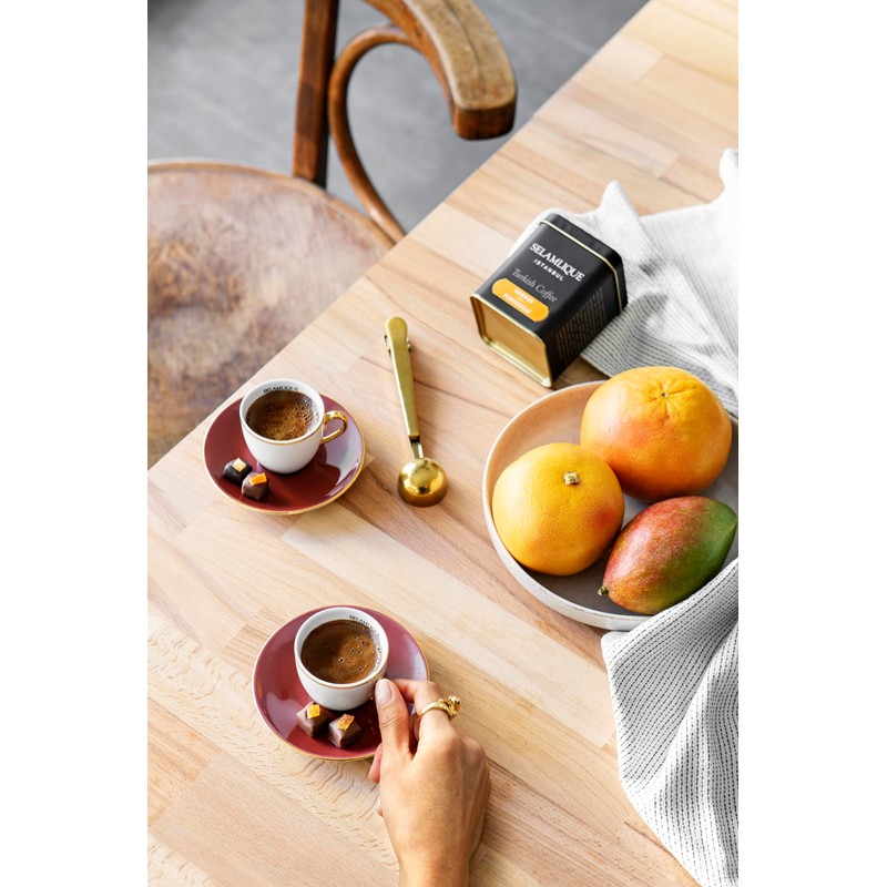 SELAMLIQUE TURKISH COFFEE ISTANBUL Orange Flavored Turkish coffee 125gr. (4.40oz)