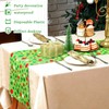 2 Pcs Christmas Table Runner Red and Green Polka Dot