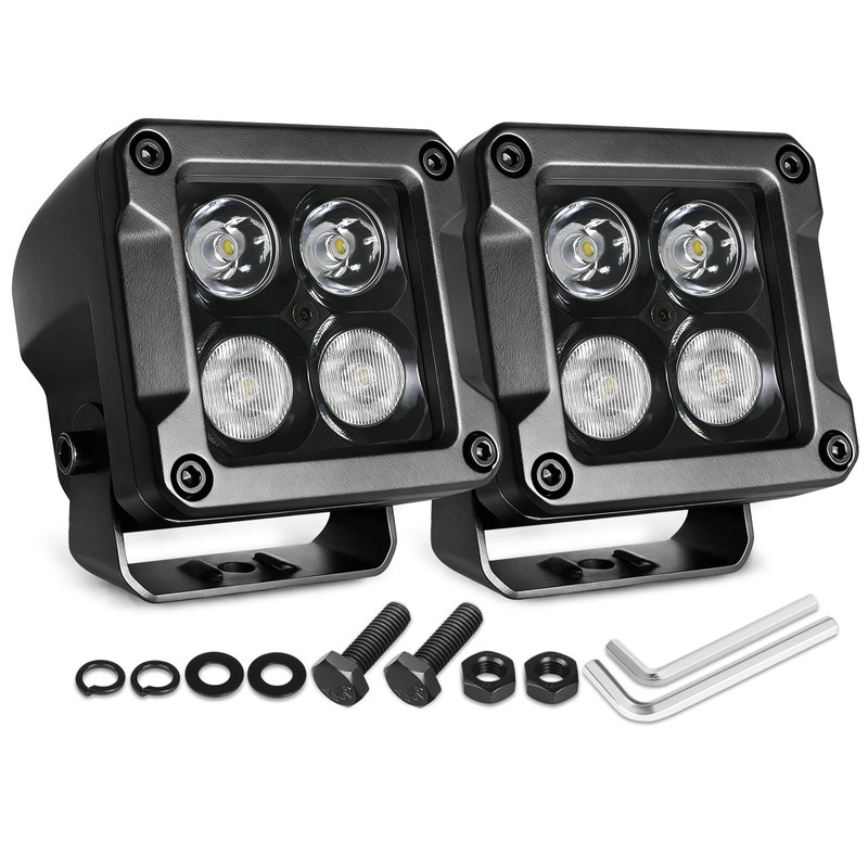 Muto-Beam LED Pod Lights, 2PCS 80W 3 Inch CREE LED