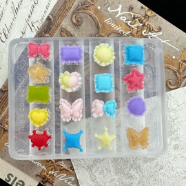 3D Cushion, Pillow Nail Mold Silicone Tools Nails Charms Resin Molds Art for Accessories Supplies