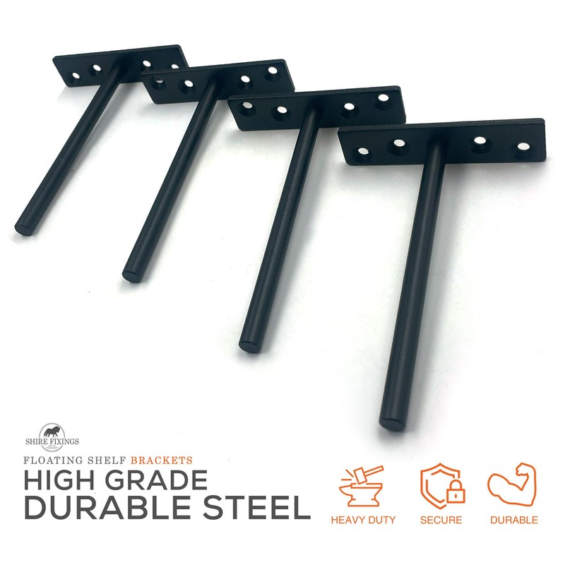 Heavy Duty Floating Shelf Bracket - Invisible Hidden Shelf Supports
