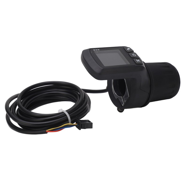 Electric Bike Meter Kit ABS LCD Display Panel Half Handle