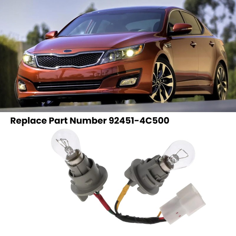 EAYBOMC 92451-4C500 Rear Tail Light Bulb Socket Wire Harness Compatible