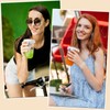 Cashger 16 oz Plastic Cups with Lids and Straws To