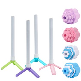 HXH 5 in 1 Cup Turner Foam Set,Cup Drying Stander Holder Rack HolderTumbler Foam Inserts Accessories Detachable and Easy Combination 3.8/3.2/2.9/2.4/1.6 Inch Diameter Foam Inserts for Cups Supplies