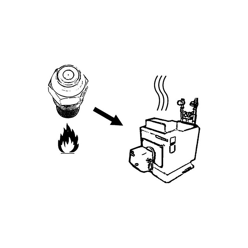 Sanitop-Wingenroth Ölbrennerdüse with Full Cone of Danfoss 27250 6 –