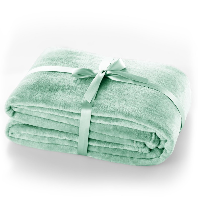 DecoKing Cuddly Microfiber Blanket Bedspread Fleece Faux Fur Blanket Fluffy