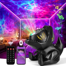 Dinosaur Night Light Projector, 196 Lightings+22 White Noises+5.0 Bluetooth Speaker Galaxy Projector for Bedroom Kids Projector, Galaxy Projector for Bedroom, Dinosaur Light Projector for Bedoom Decor
