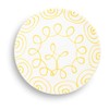 GMUNDNER KERAMIK Dinner Plate Cup Diameter 28 cm Flamed Yellow