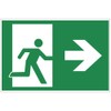 Sign Emergency Exit Right Aluminium / Dibond 300 x 200