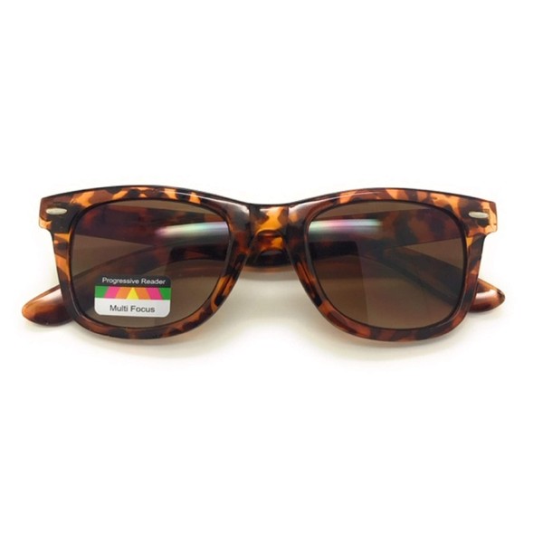 Multi 3 Focus Progressive Sun Reader Sunglasses Retro Horn Rim