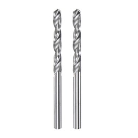 sourcing map 2pcs Solid Carbide Drill Bits 2.6mm C3/K10 Tungsten Carbide Precision Mini Micro Straight Shank Twist Drill Bit for Stainless Steel Metal Plastic Wood