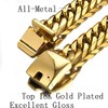 Jxlepe Miami Cuban Link Chain Bracelet 18K Gold 16mm Big