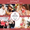 JiaYangJY Silver Guardian Angel Necklace 18K White Gold Plated Heart