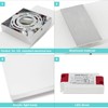Lightess Modern Wall Sconce Dimmable 12W, Up Down Wall Lights
